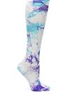 Compression Socks in Turquoise and Purple Tie Dye